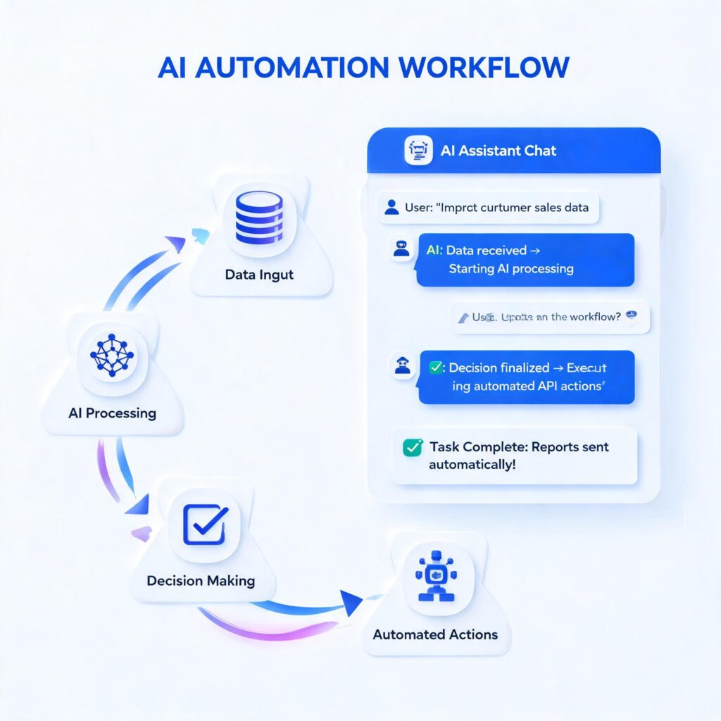Digital marketing AI automation workflow