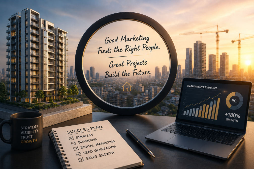 Successful real estate marketing strategy helping builders generate qualified leads and grow property sales
